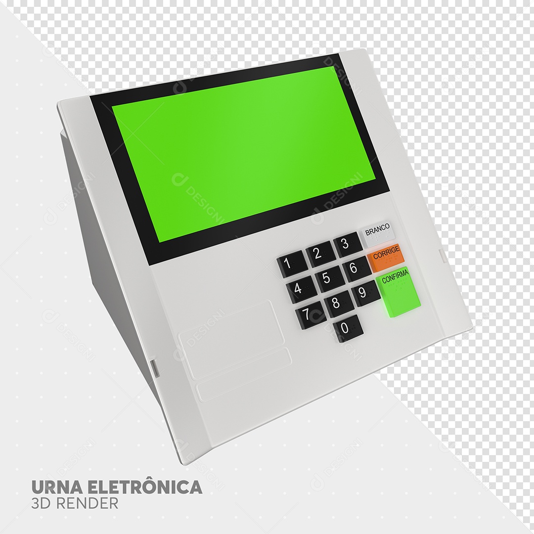 Urna Elemento 3D para Composição PSD