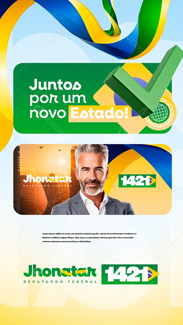 Story Eleição Juntos por um Novo Estado Social Media PSD Editável