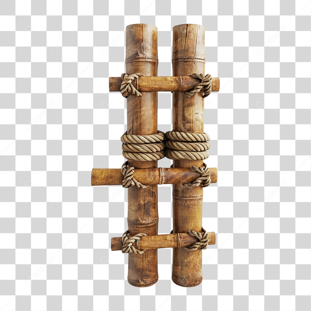 Bambu Cordas Pedaços PNG Transparente