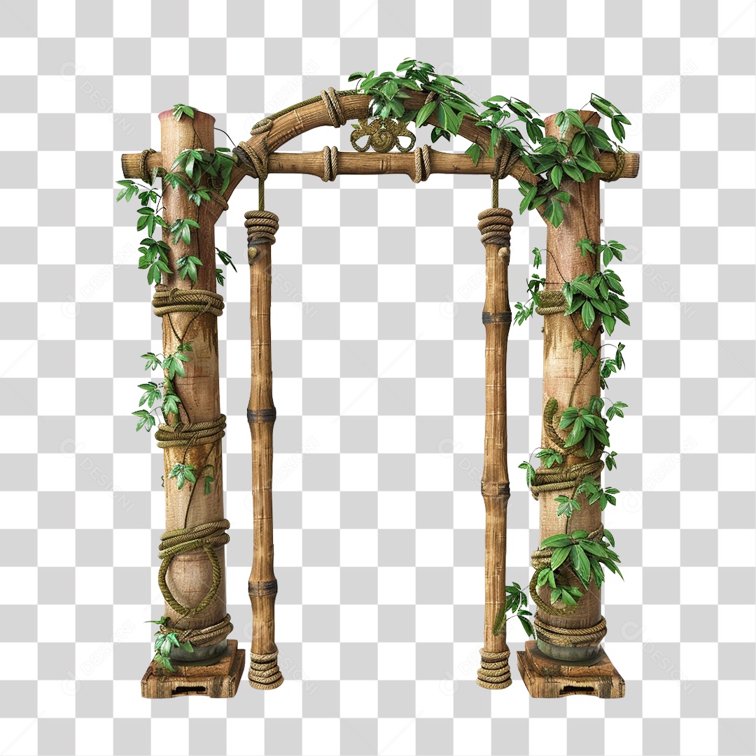 Bambu Portal PNG Transparente