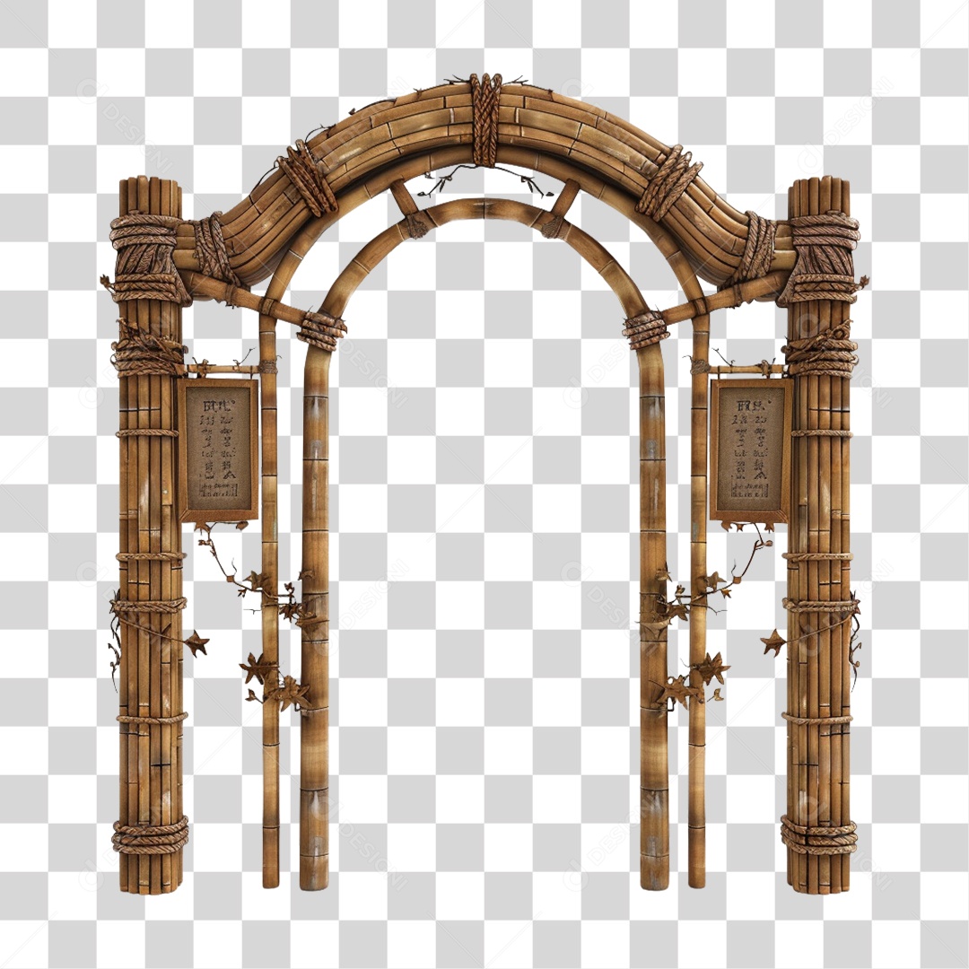 Bambu Portal PNG Transparente