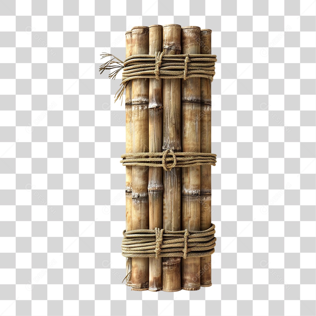Bambu Cordas Pedaços PNG Transparente