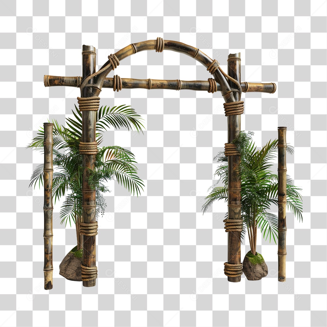 Bambu Portal PNG Transparente