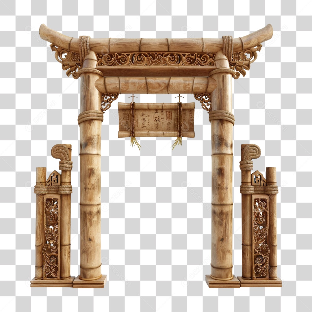 Bambu Portal PNG Transparente