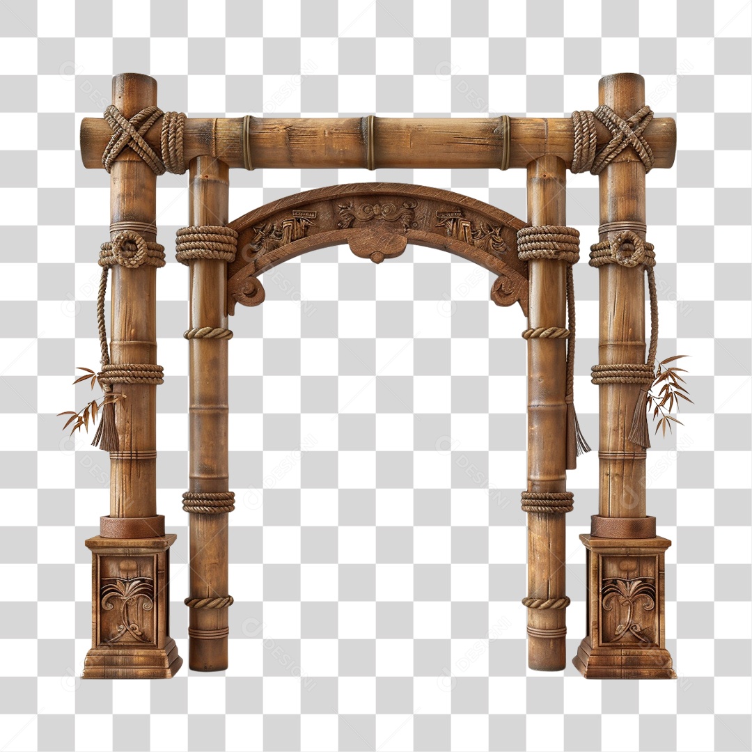 Bambu Portal PNG Transparente