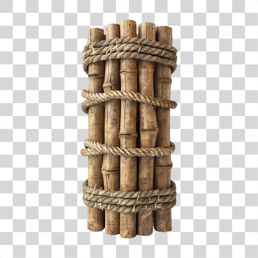 Bambu Cordas Pedaços PNG Transparente