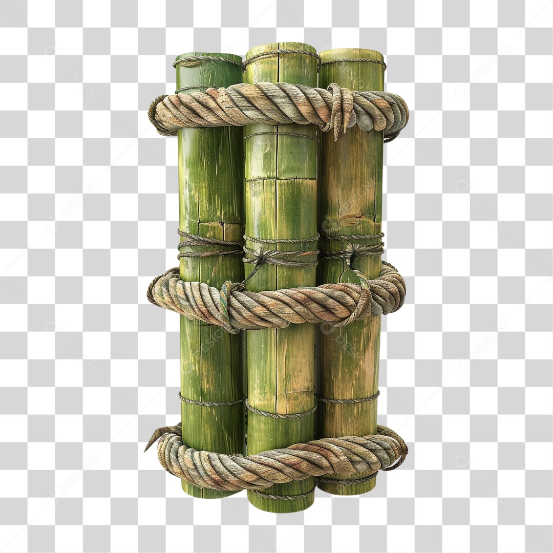 Bambu Cordas Pedaços PNG Transparente