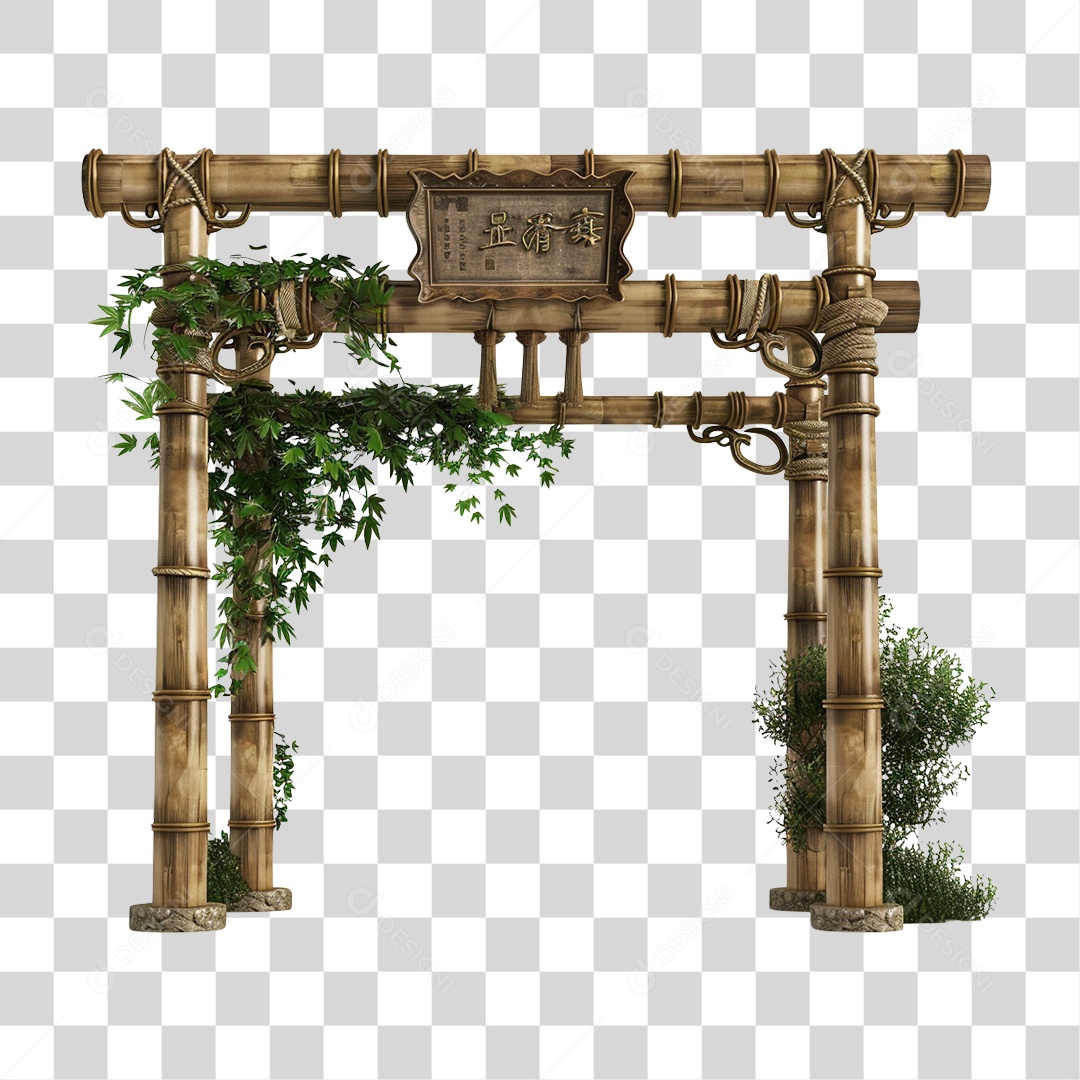 Bambu Portal PNG Transparente