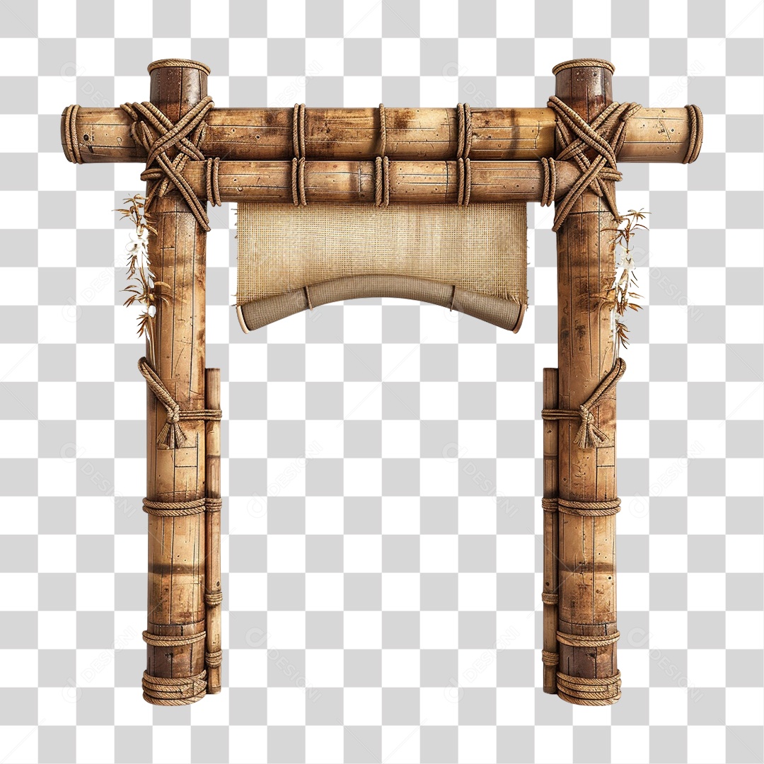Bambu Portal PNG Transparente