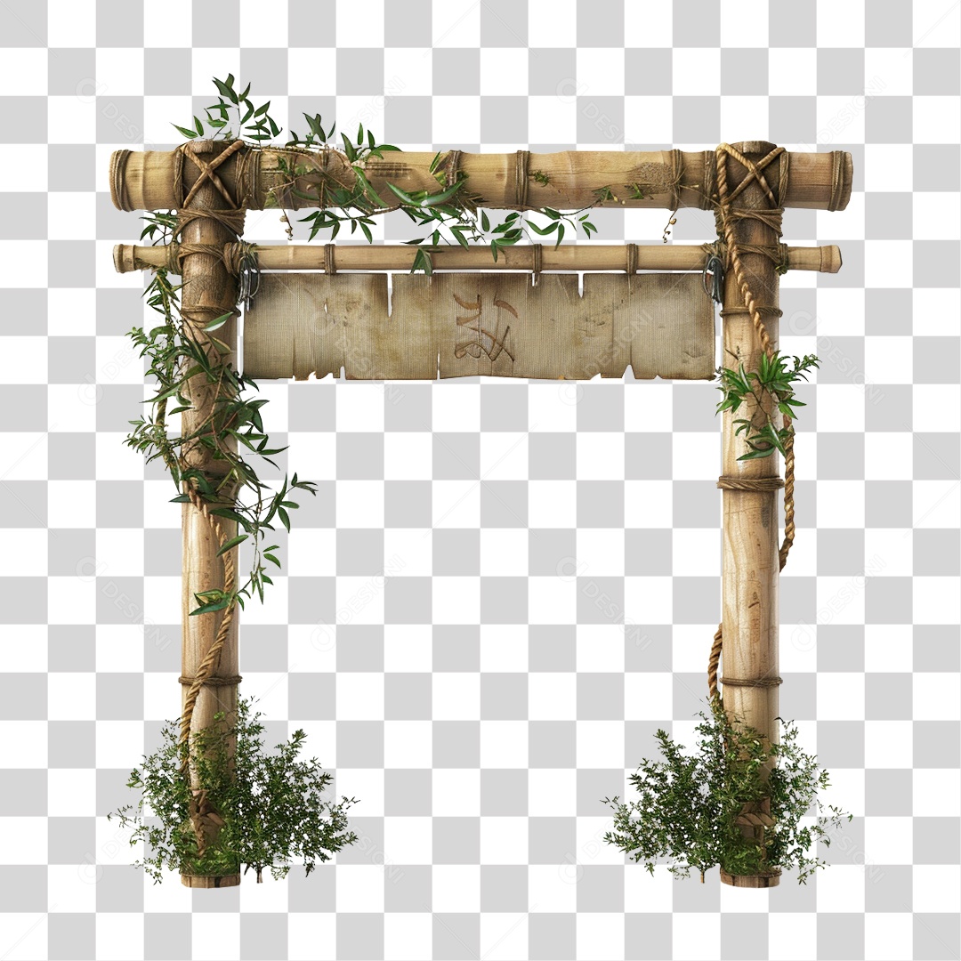 Bambu Portal PNG Transparente