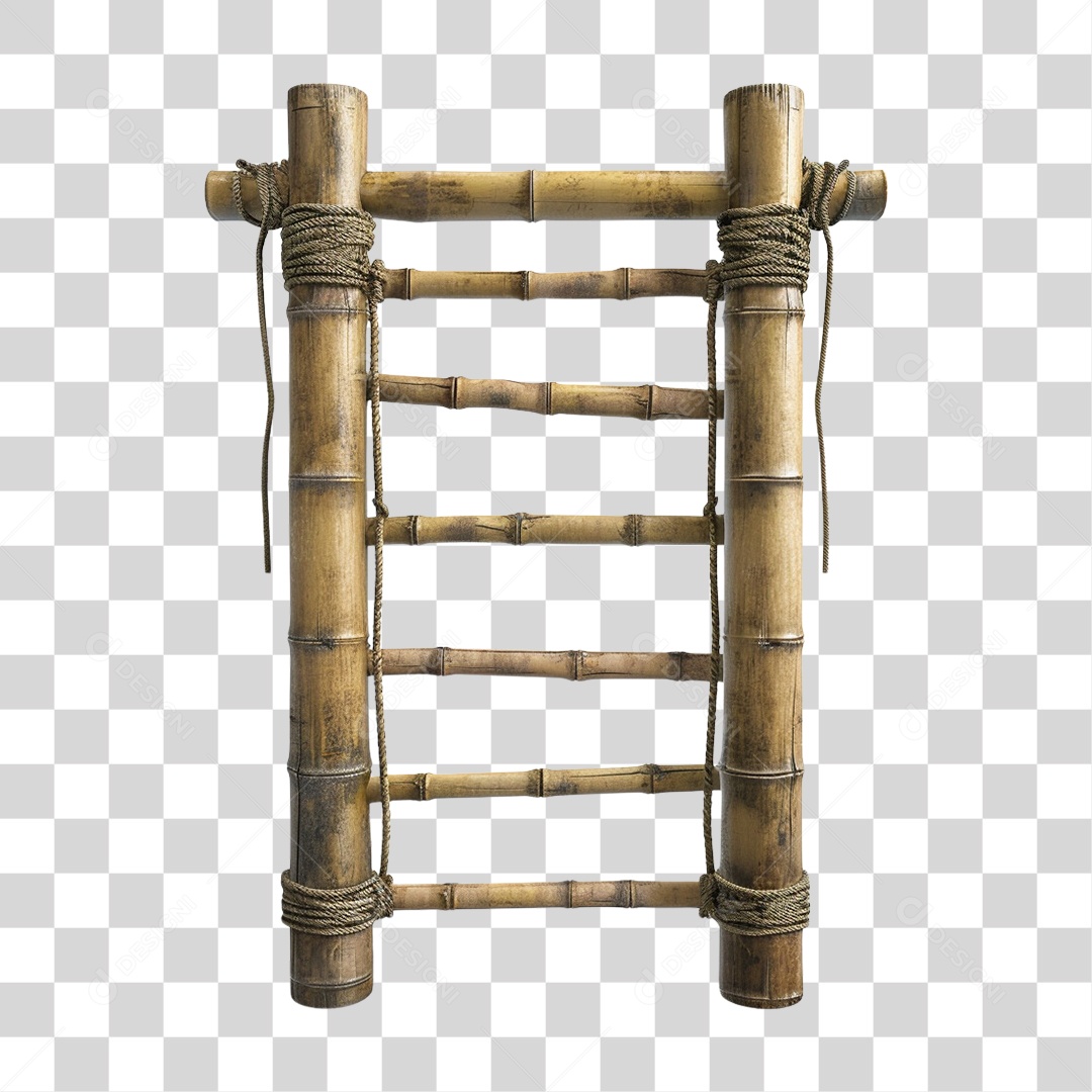 Escada de Bambu PNG Transparente
