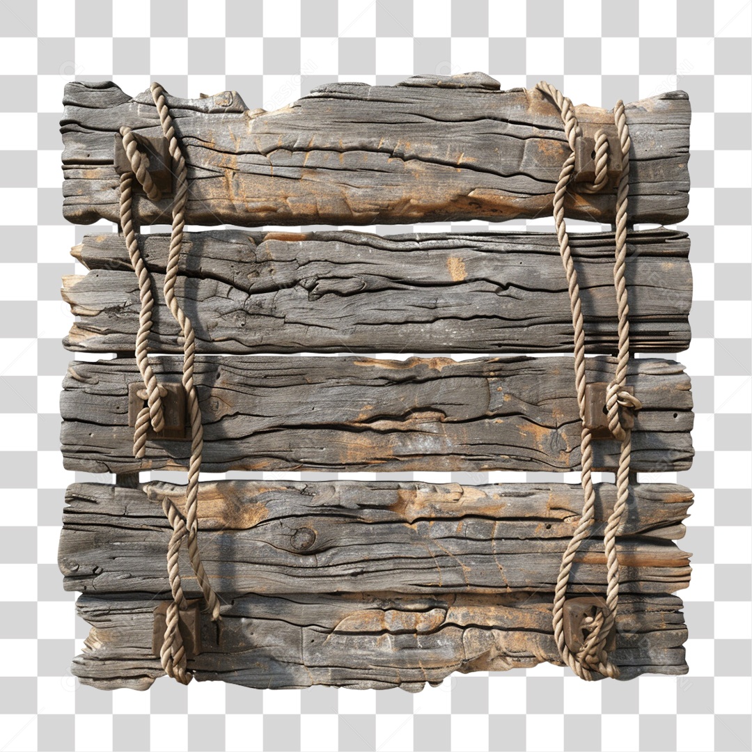 Madeira Velha Cordas Pedaços PNG Transparente