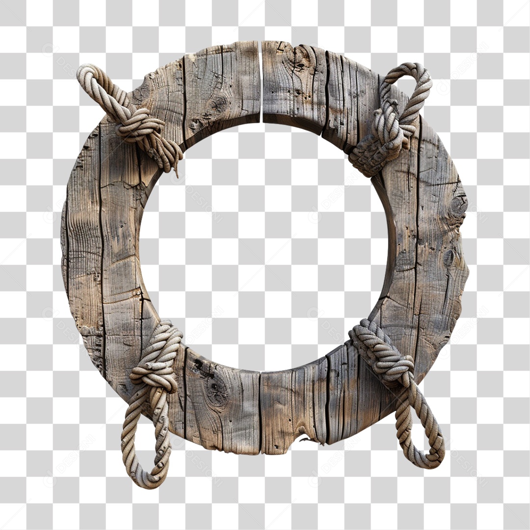 Madeira Velha Cordas Pedaços Circulo PNG Transparente