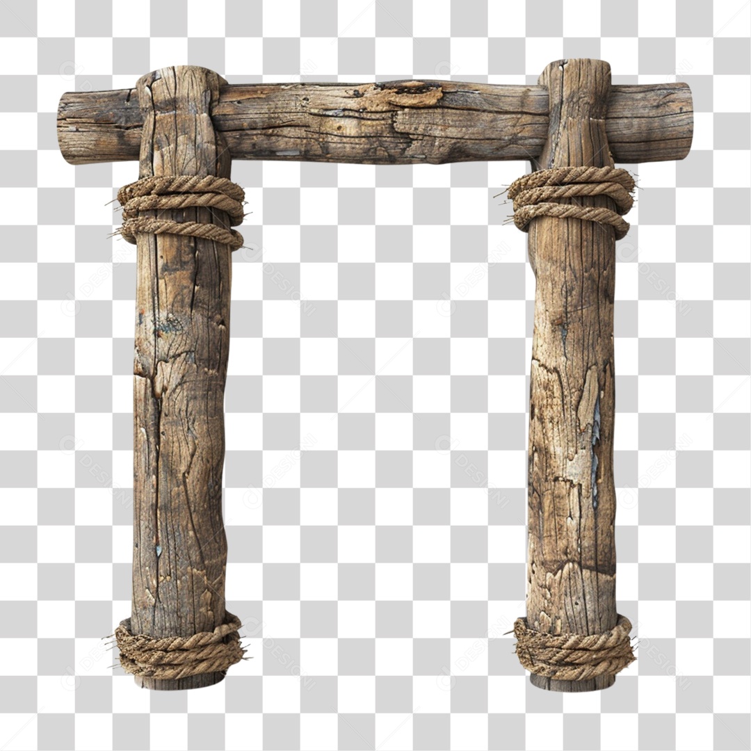 Madeira Velha Cordas Pedaços PNG Transparente