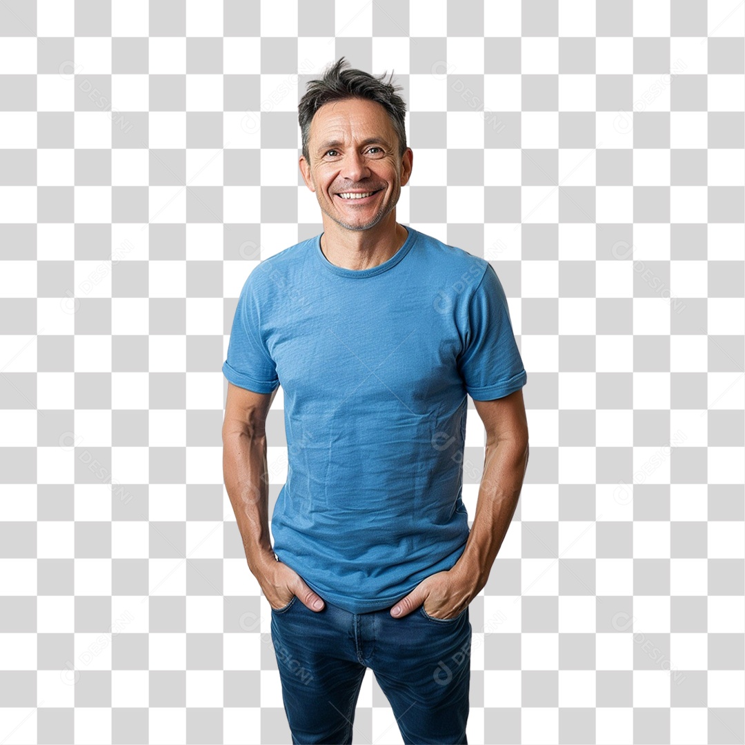 Homem Sorrindo PNG Transparente