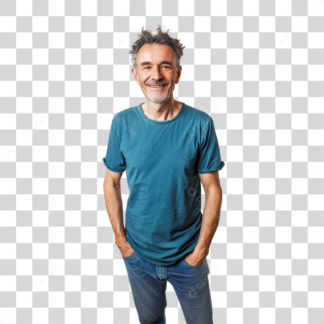 Homem Sorrindo PNG Transparente