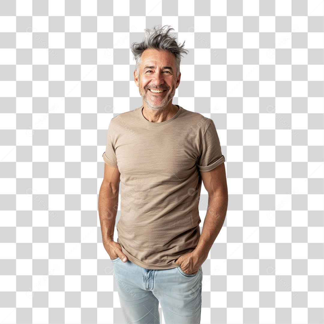 Homem Sorrindo PNG Transparente