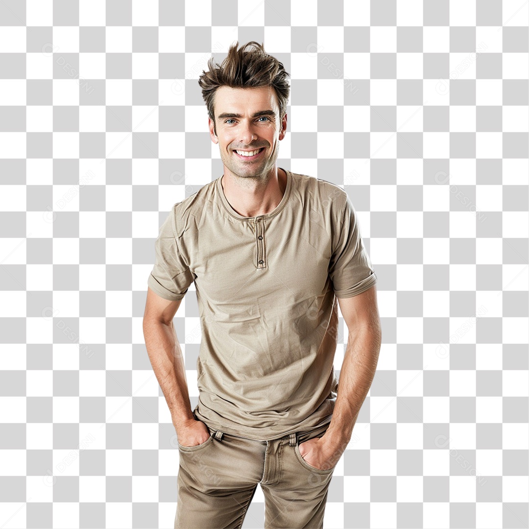 Homem Sorrindo PNG Transparente