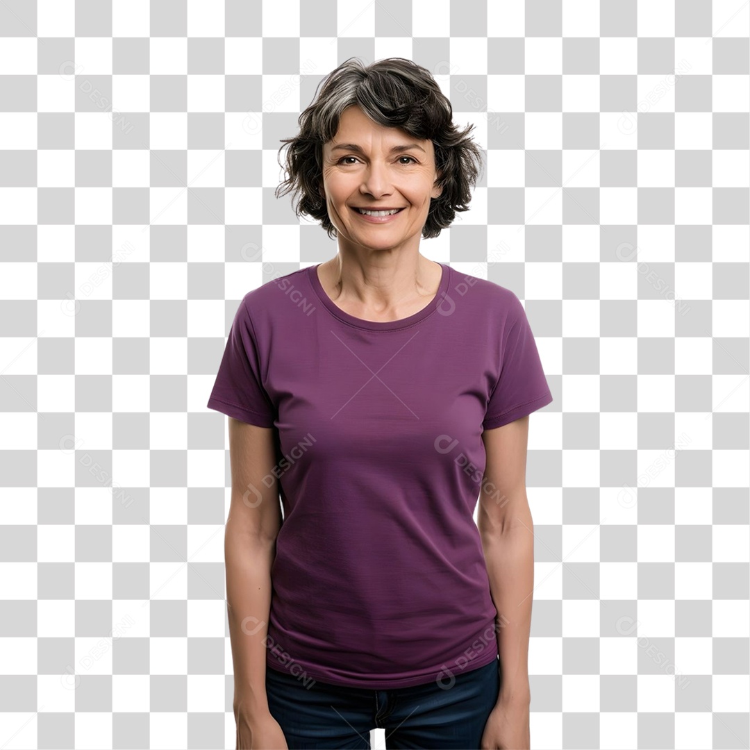 Mulher Sorrindo PNG Transparente