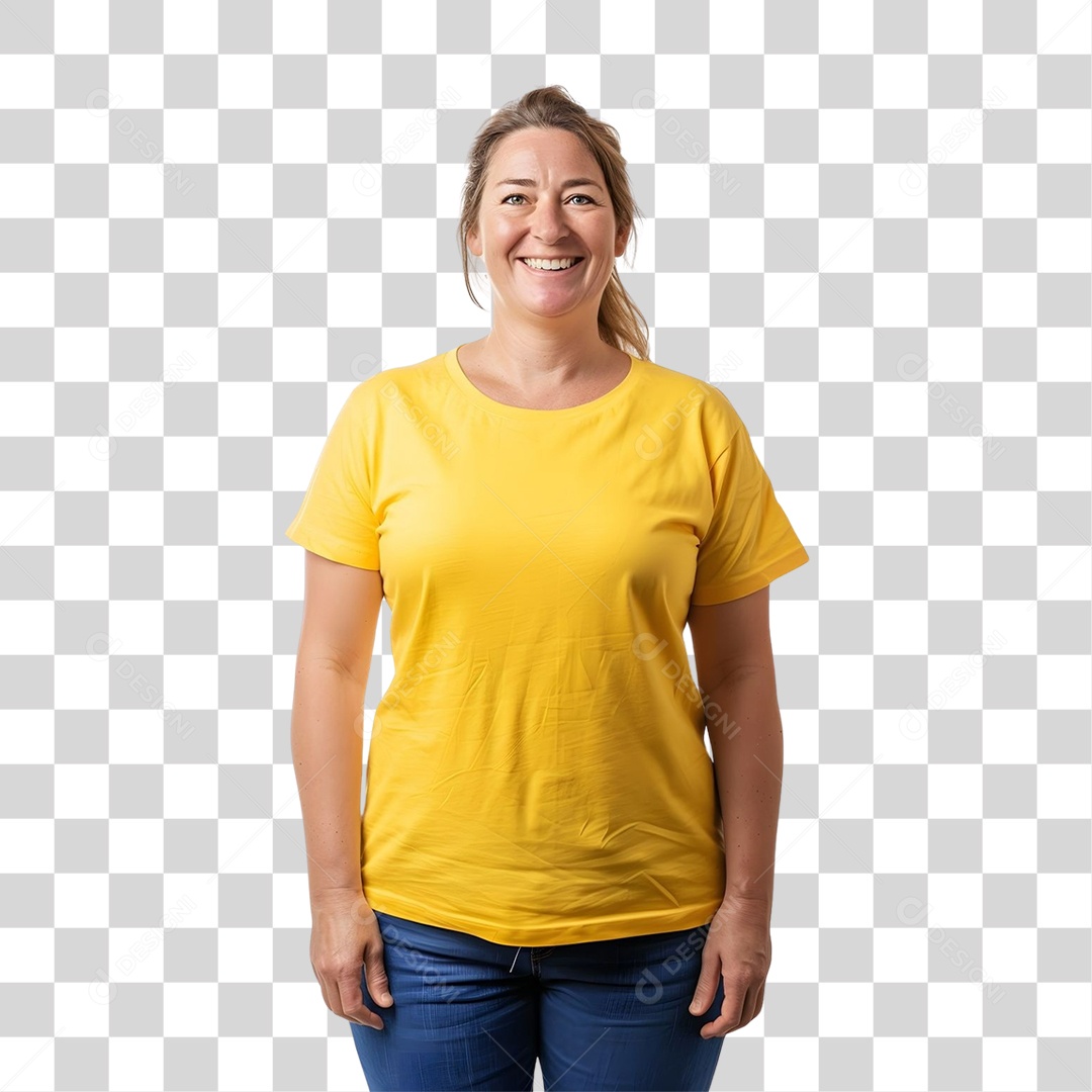 Mulher Sorrindo PNG Transparente