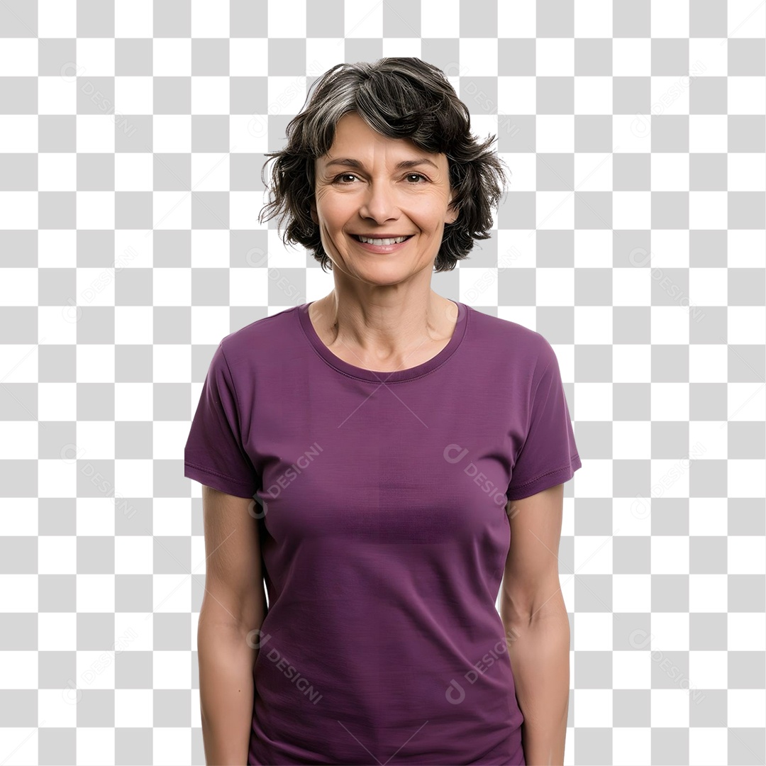 Mulher Sorrindo PNG Transparente