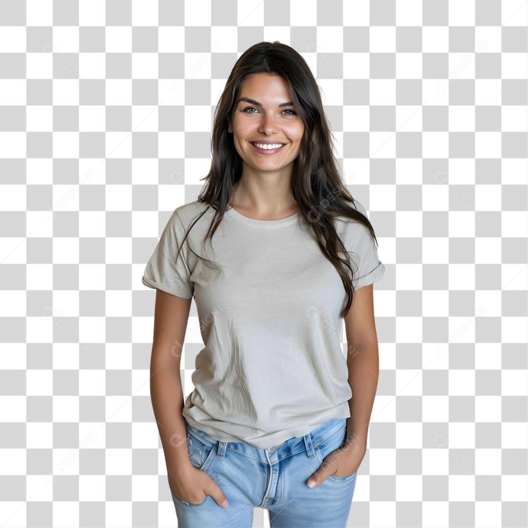 Mulher Sorrindo PNG Transparente