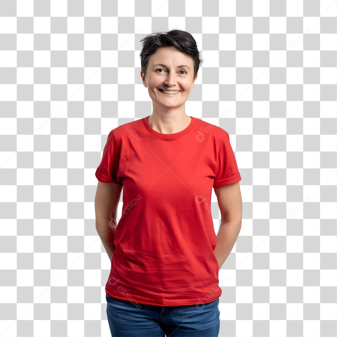 Mulher Sorrindo PNG Transparente