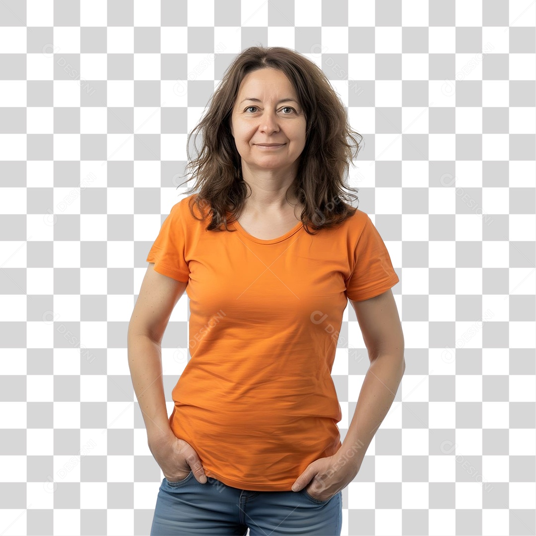 Mulher Sorrindo PNG Transparente