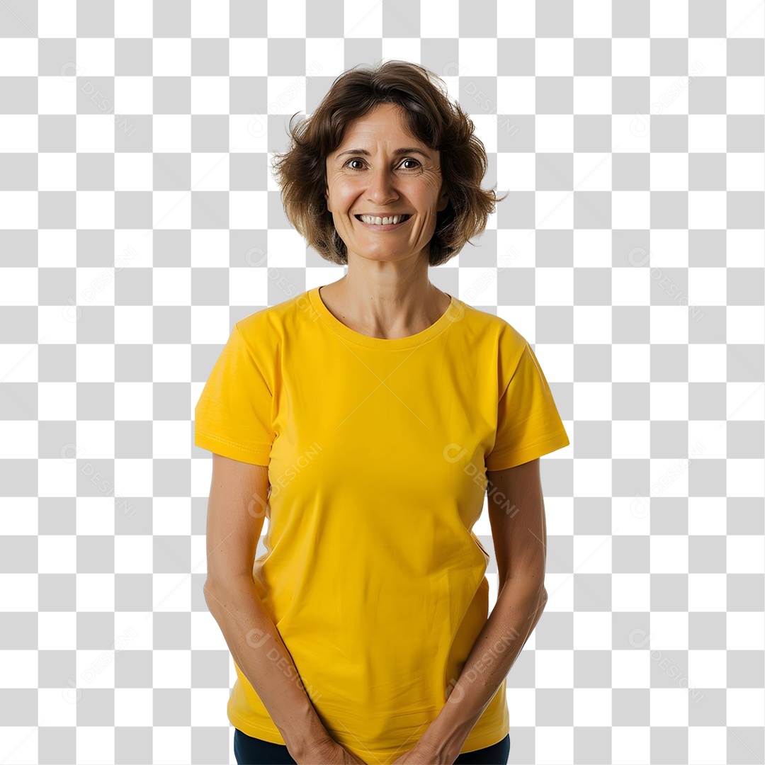 Mulher Sorrindo PNG Transparente