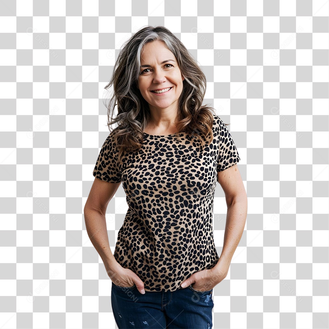 Mulher Sorrindo PNG Transparente