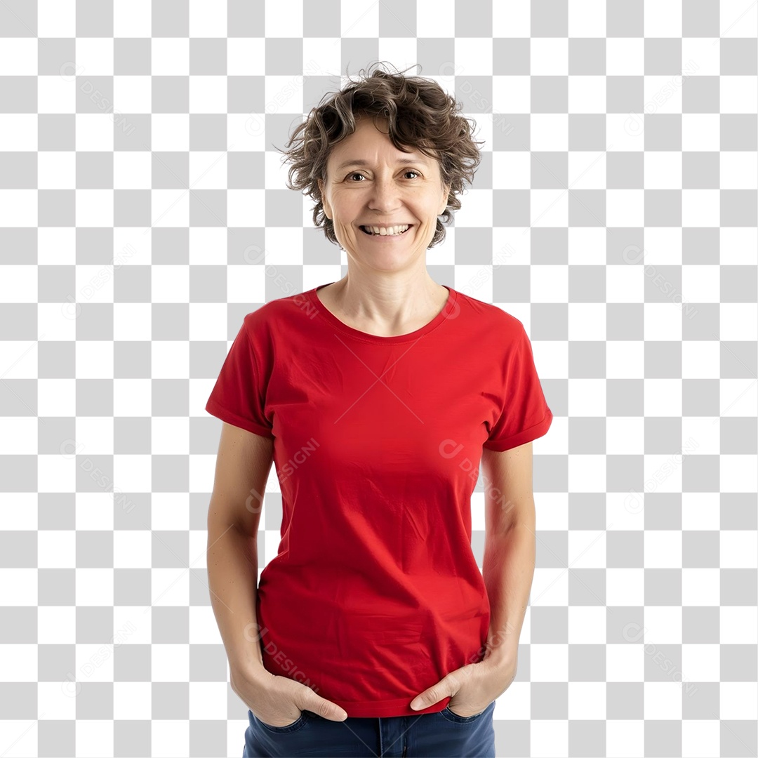 Mulher Sorrindo PNG Transparente