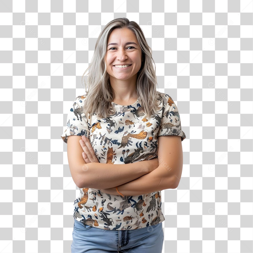 Mulher Sorrindo PNG Transparente