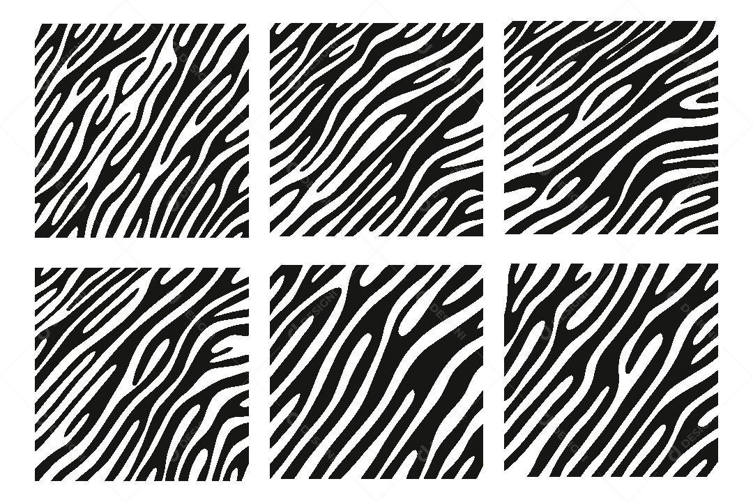 Conjunto de Backgrounds Zebrados Vetor EPS