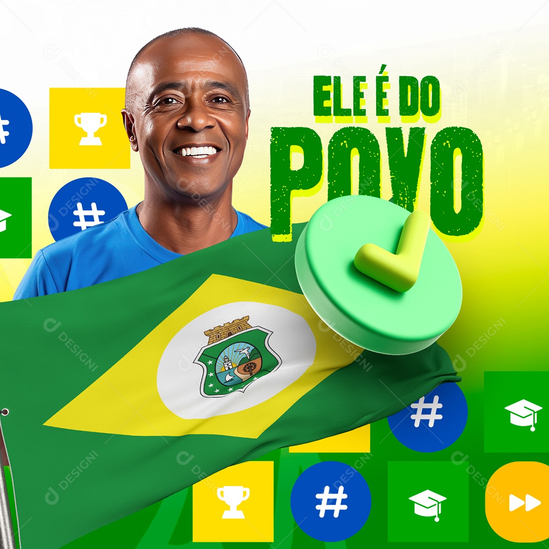 Political Mayor It is People Social Media PSD Editable. zip zip