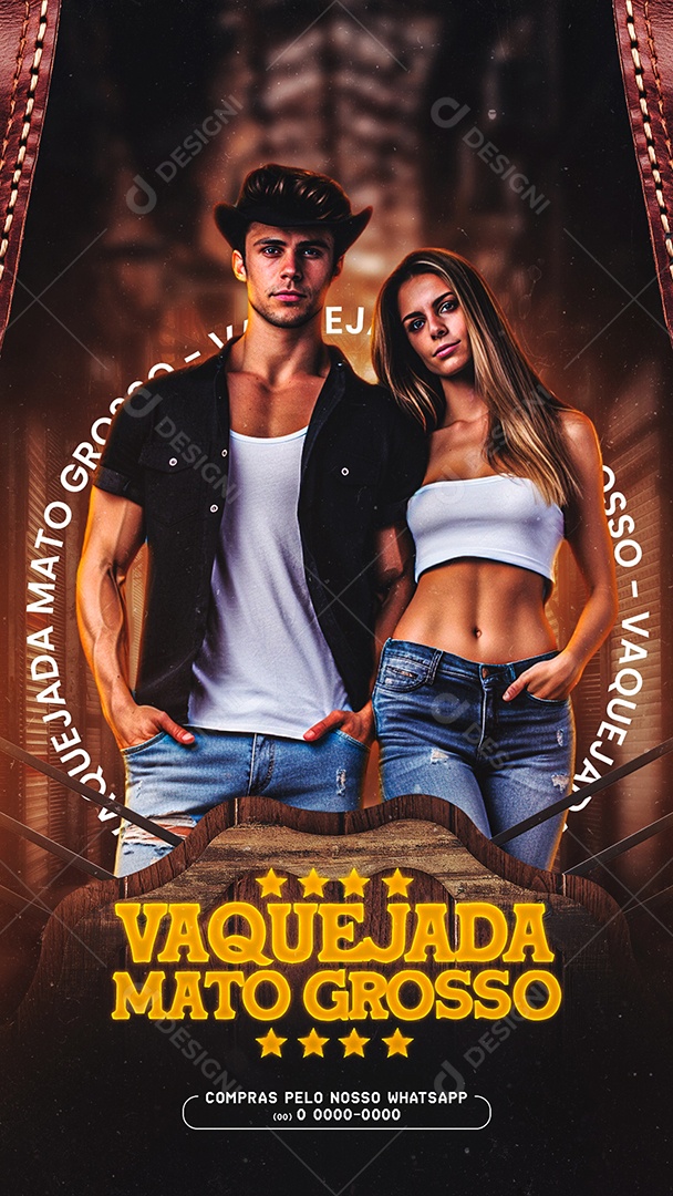 Story Flyer Vaquejada Mato Grosso Social Media PSD Editável