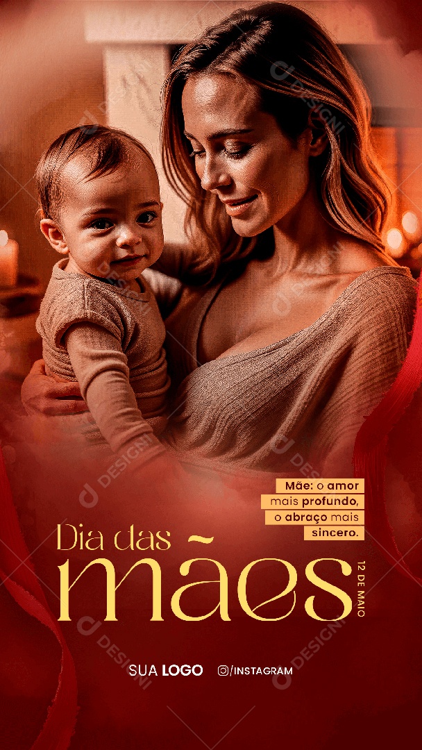 Story Dia Das Mães 12 de Maio O Amor Mais Profundo Social Media PSD Editável