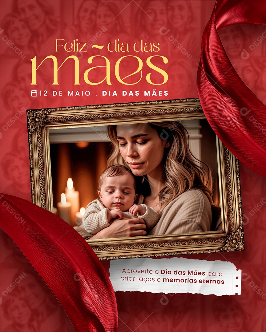 Feliz Dia Das Mães 12 de Maio Social Media PSD Editável