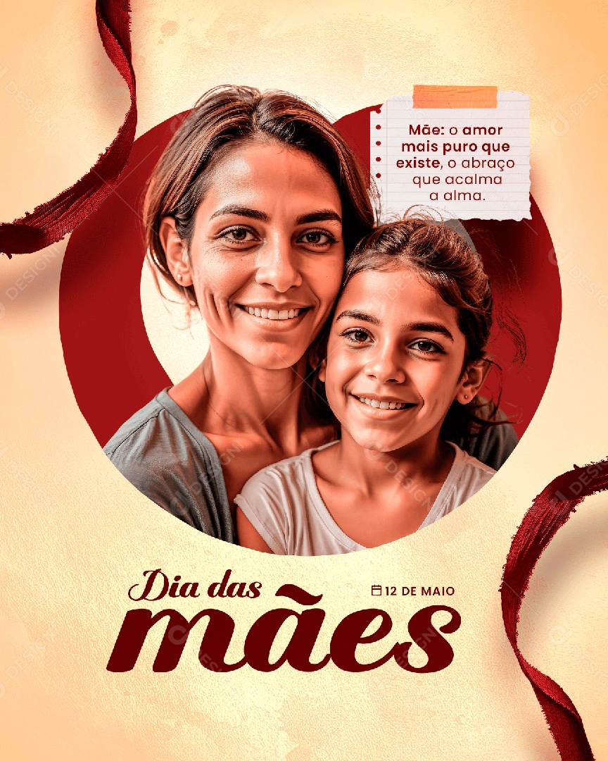 Dia Das Mães 12 de Maio O Amor Mais Puro Que Existe Social Media PSD Editável