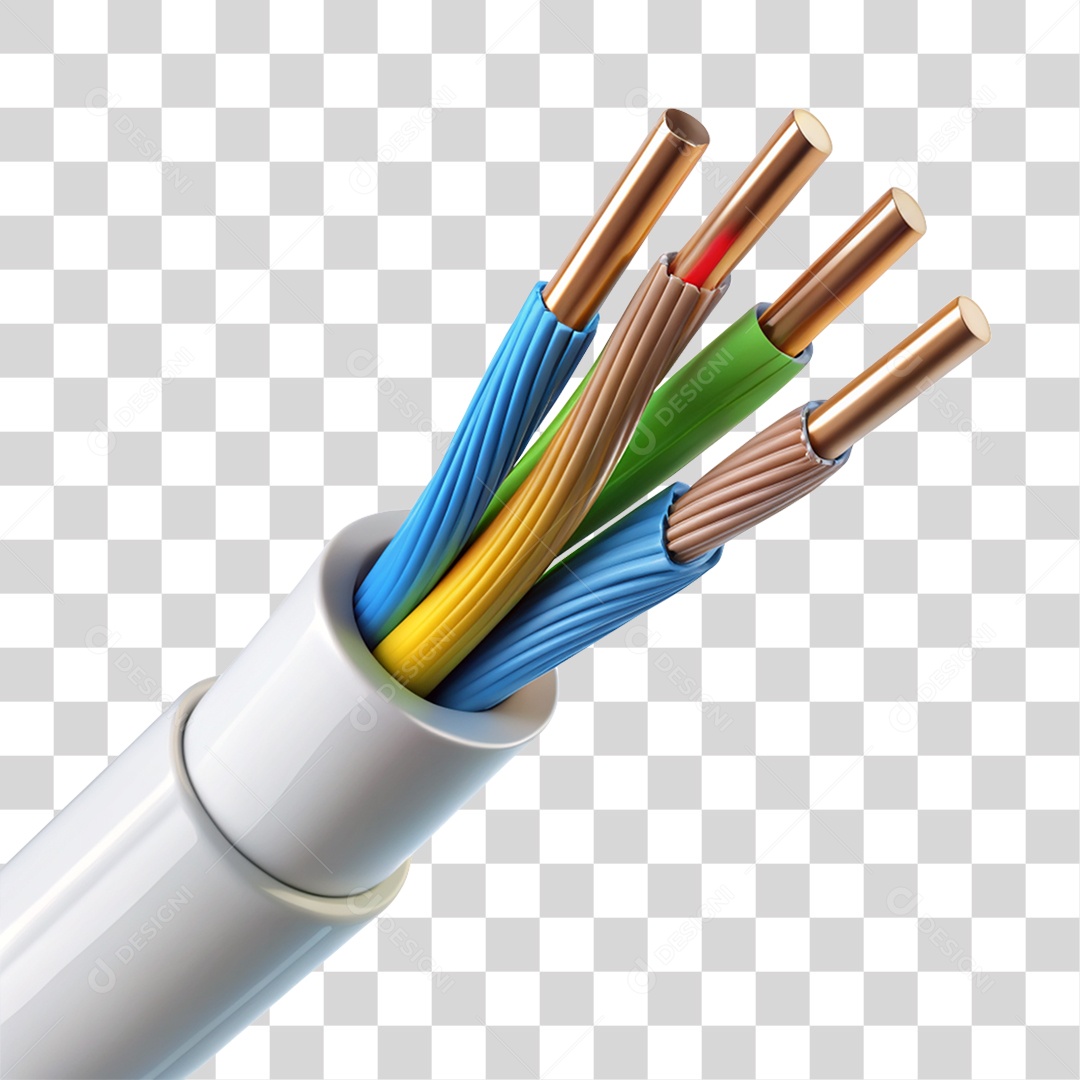 Cabos Elétricos PNG Transparente