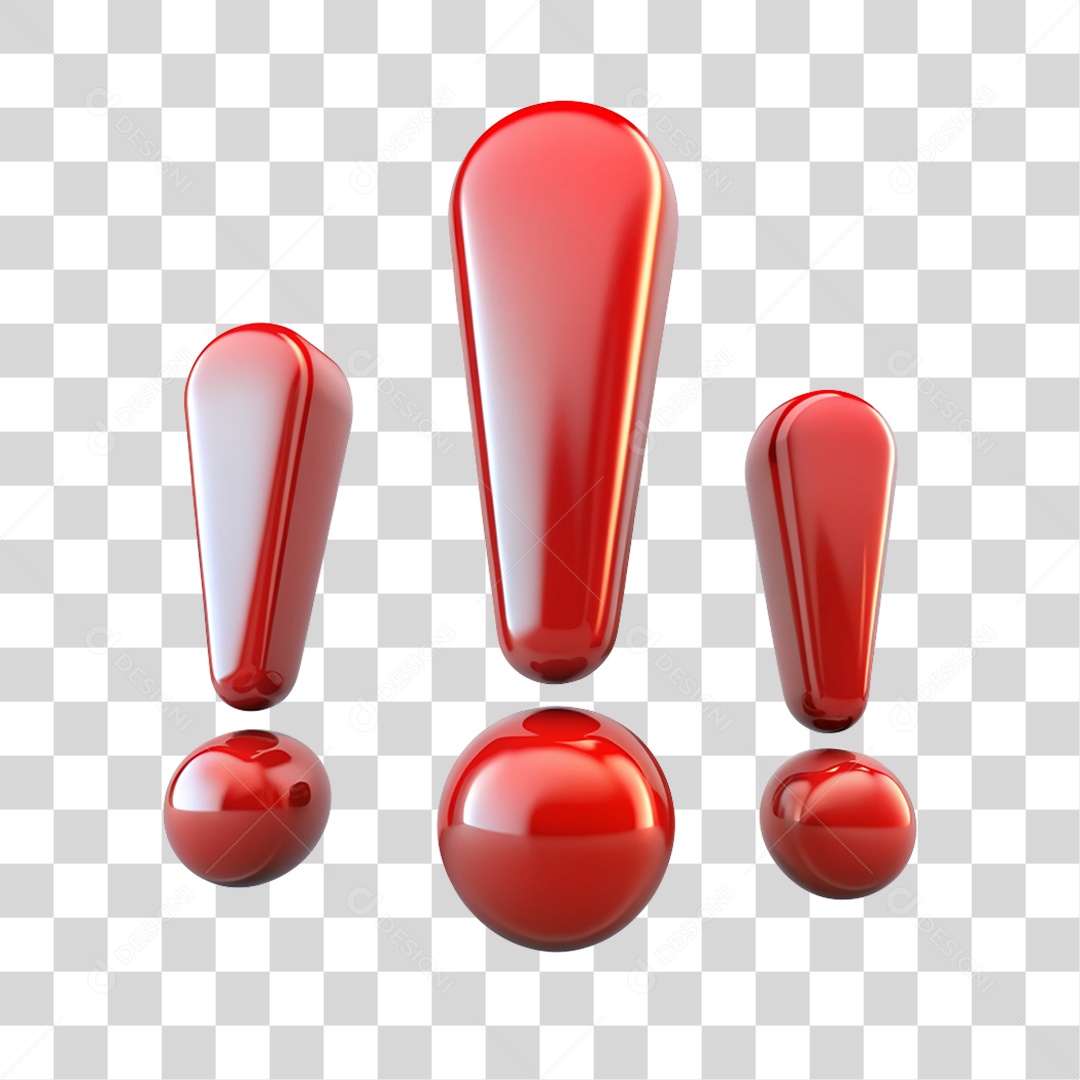 Sinal de Exclamação PNG Transparente