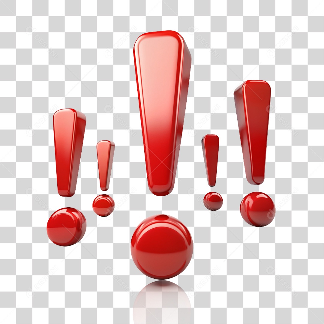 Sinal de Exclamação PNG Transparente