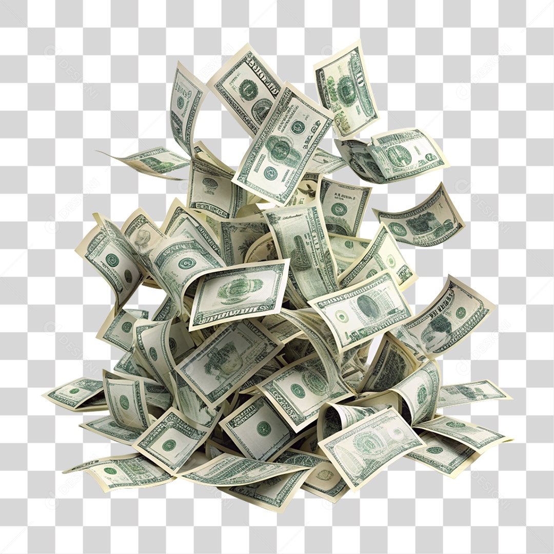 Notas de Dinheiro PNG Transparente