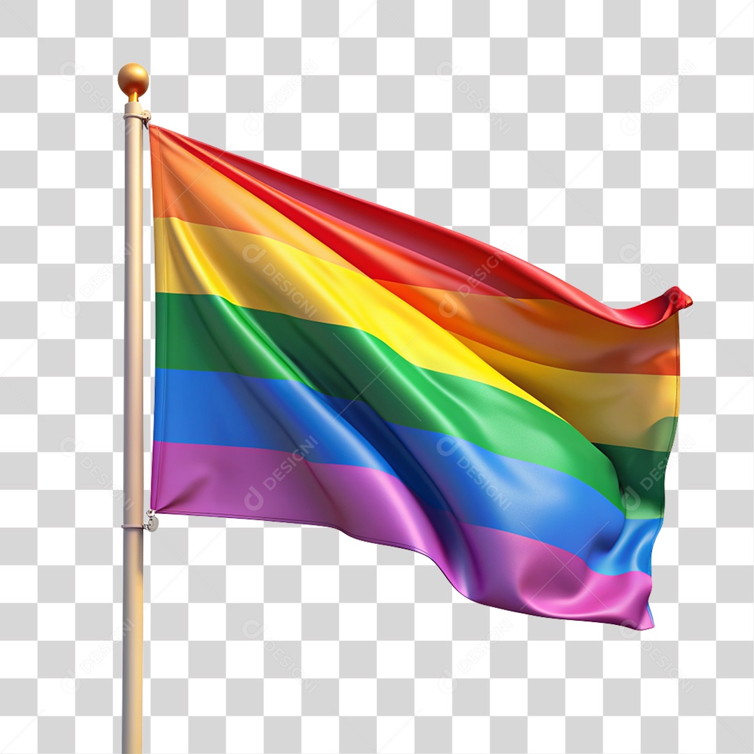 Bandeira Colorida PNG Transparente