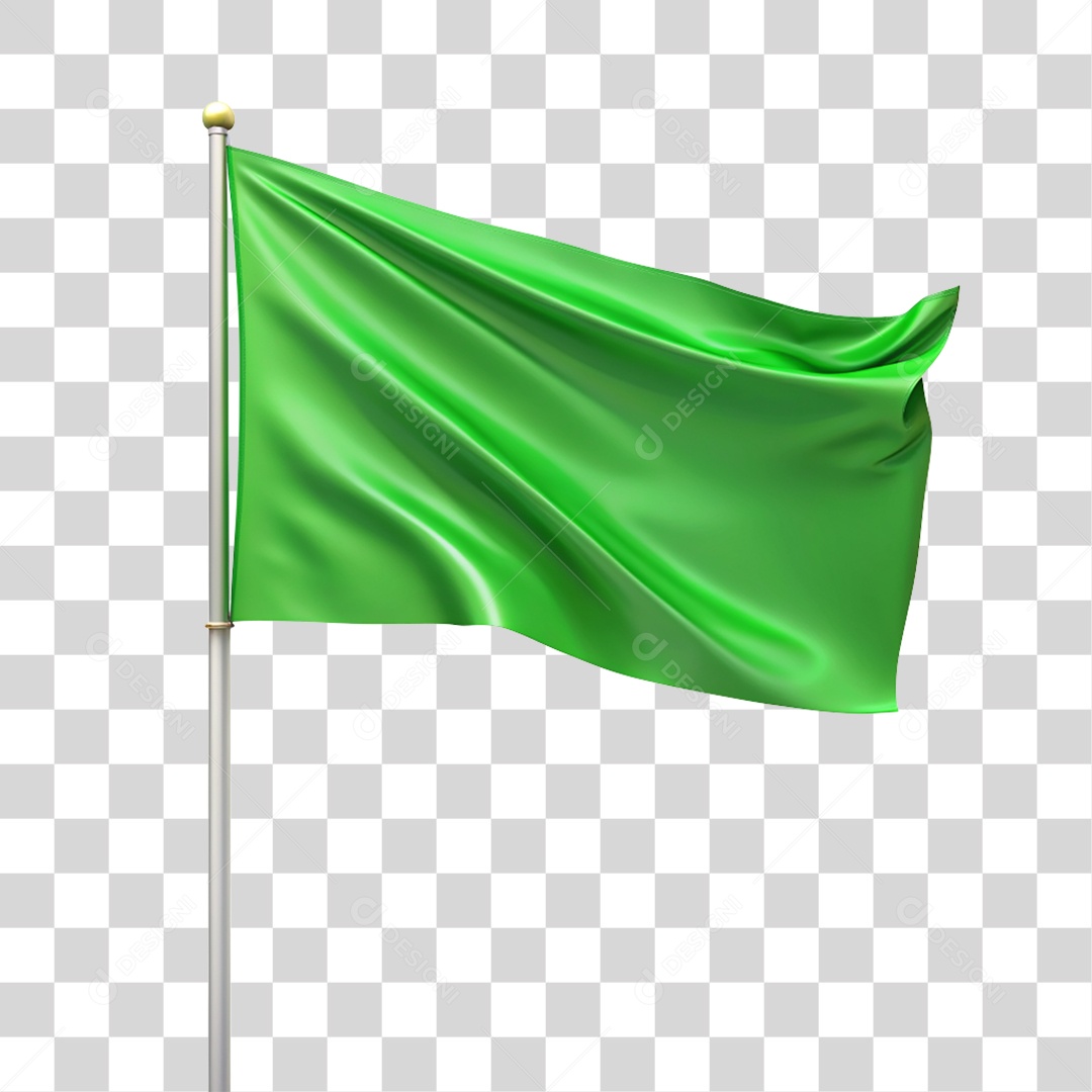 Bandeira Verde PNG Transparente