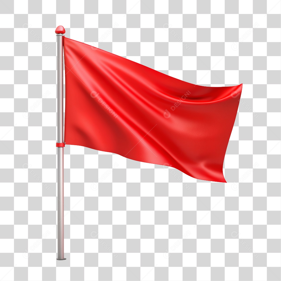 Bandeira Vermelha PNG Transparente