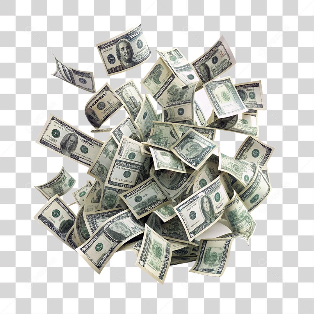 Dinheiro Dólares PNG Transparente
