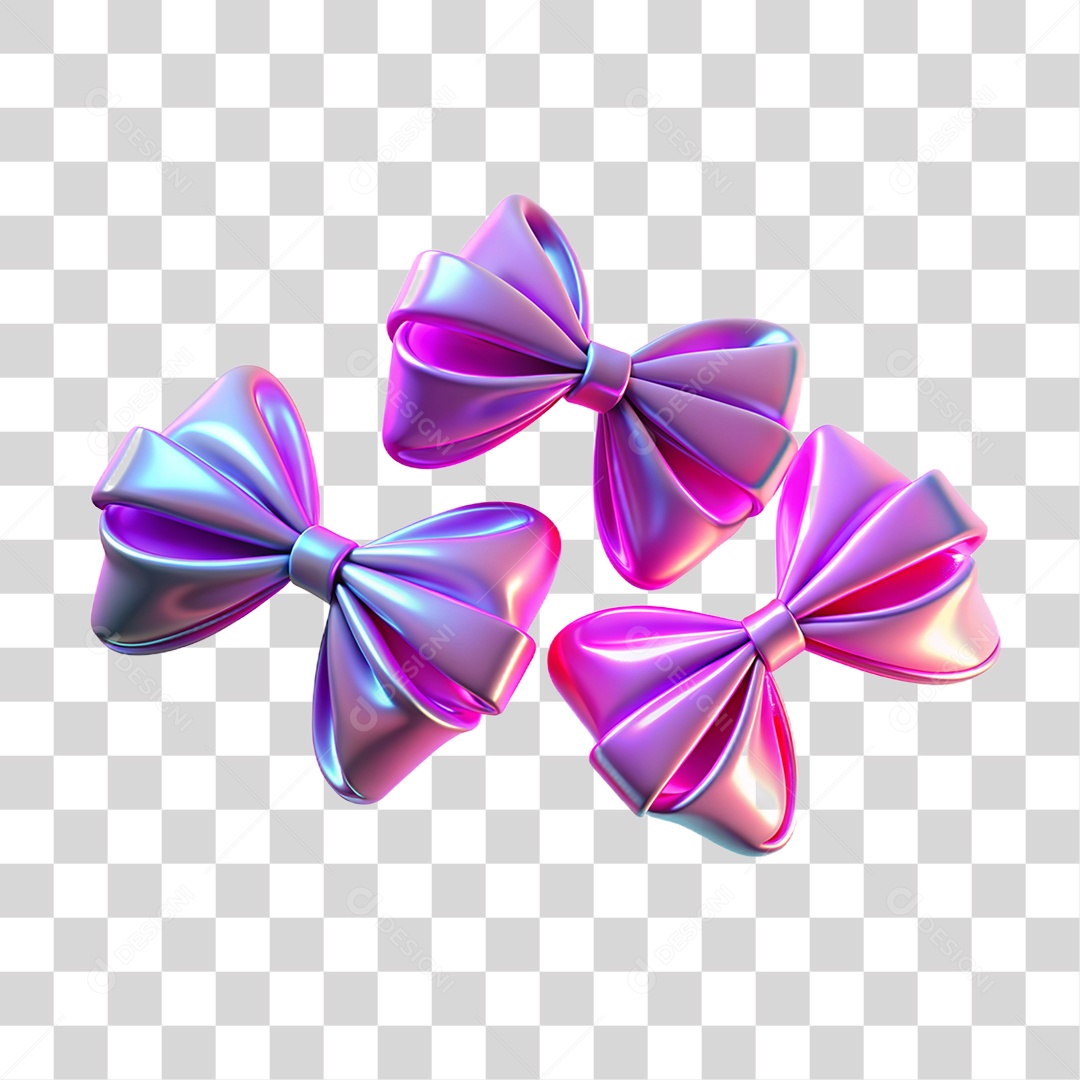 Gravata Borboleta Neon PNG Transparente