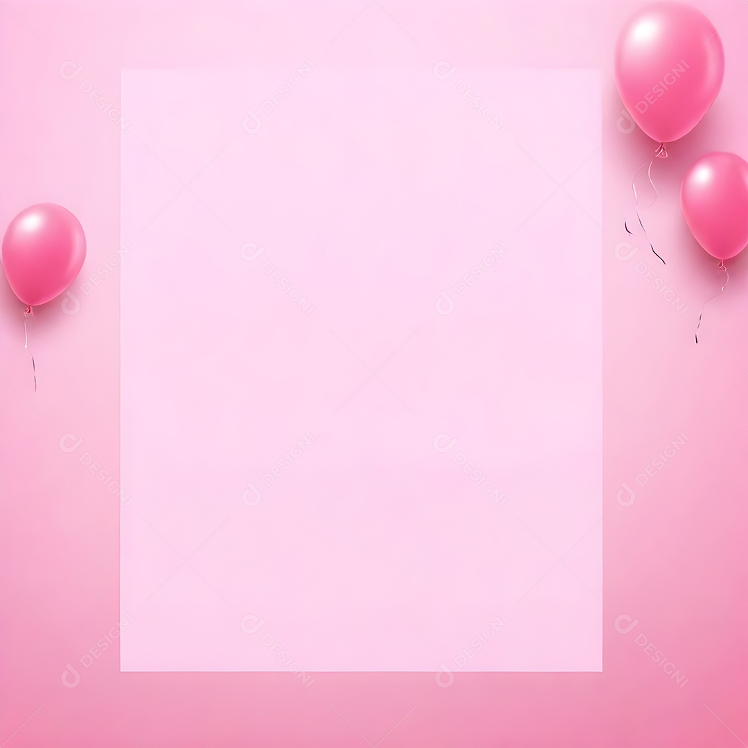 Quadro de cartão de convite de festa de aniversário fundo vertical para texto