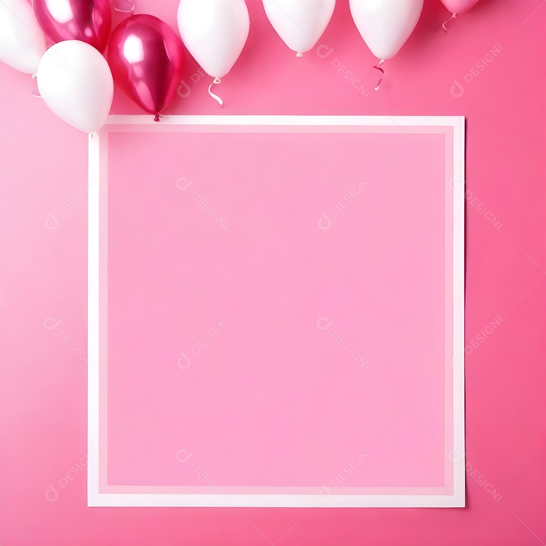 Quadro de cartão de convite de festa de aniversário fundo vertical para texto