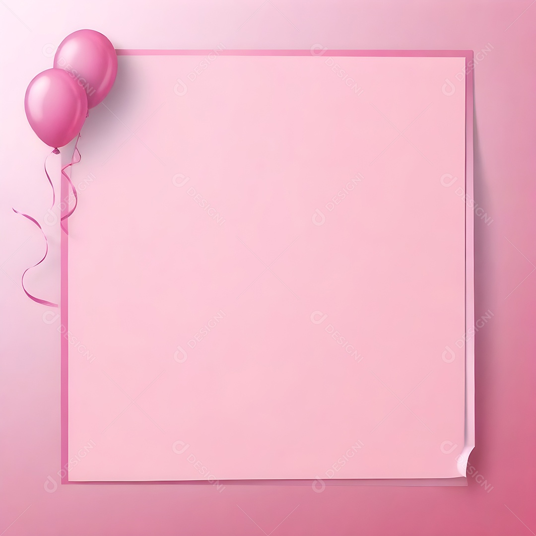 Quadro de cartão de convite de festa de aniversário fundo vertical para texto